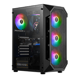GAMDIAS AURA GC1 ゲーム PC ケース AURA GC1 Mid-Tower Case | GAMDIAS