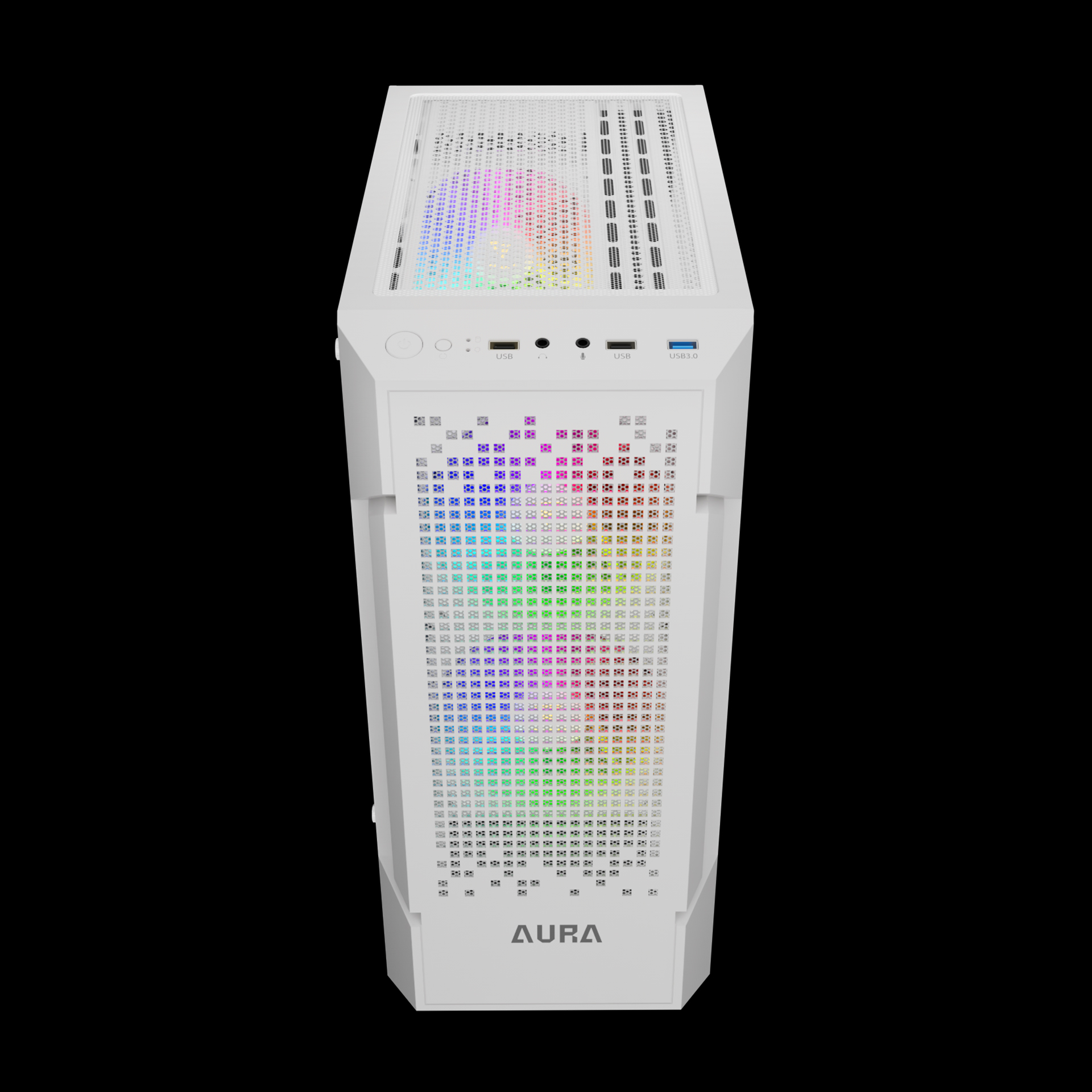 AURA GC7 WH Mid-Tower Case | GAMDIAS