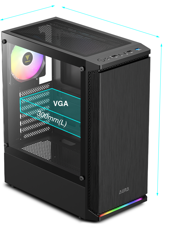 AURA GC8 Mid-Tower Case | GAMDIAS