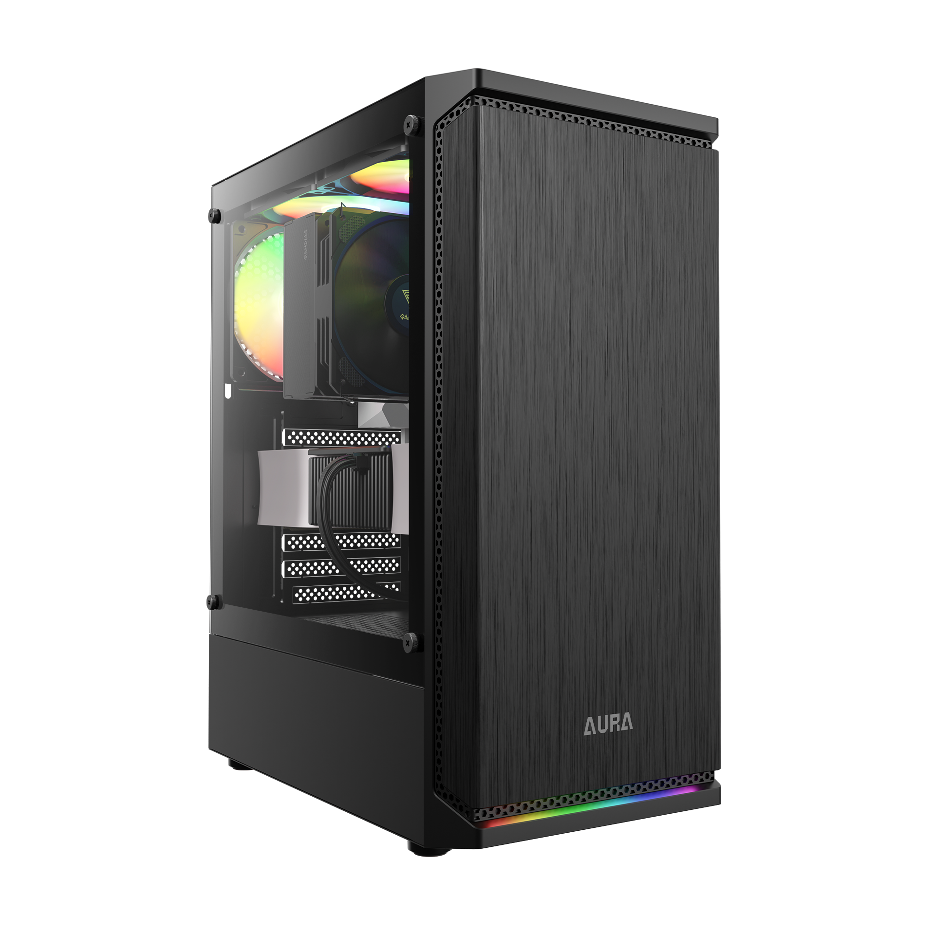 GAMDIAS AURA GC8 ARGBライティング フルタワーPCケース AURA GC8 Mid-Tower Case | GAMDIAS