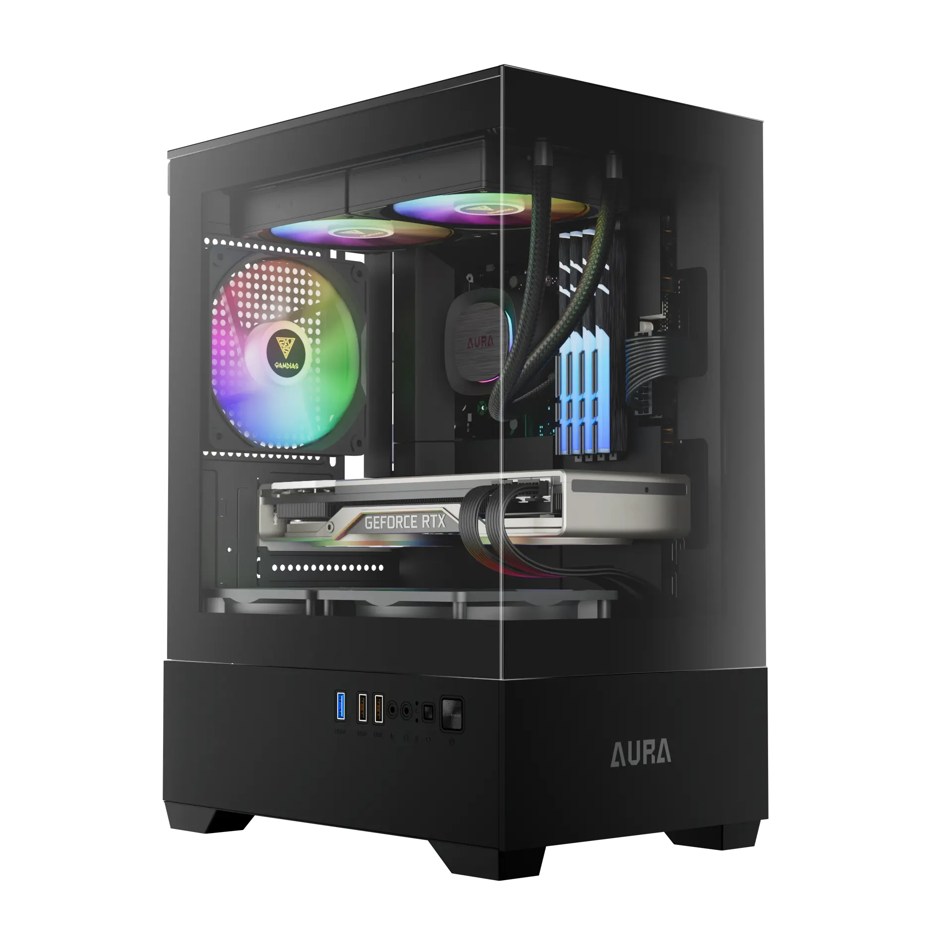 AURA GC9M ARGB Micro-Tower Case | GAMDIAS