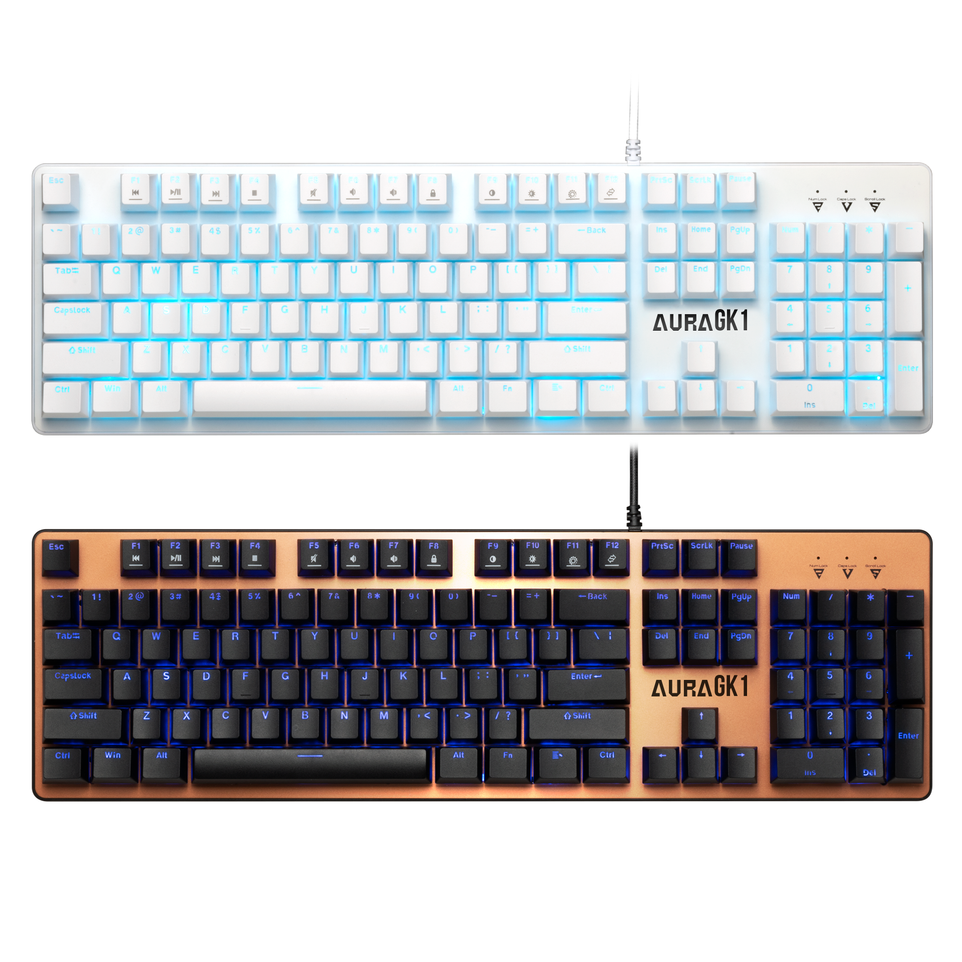 AURA GK1 Multicolor Mechanical Gaming Keyboard | GAMDIAS