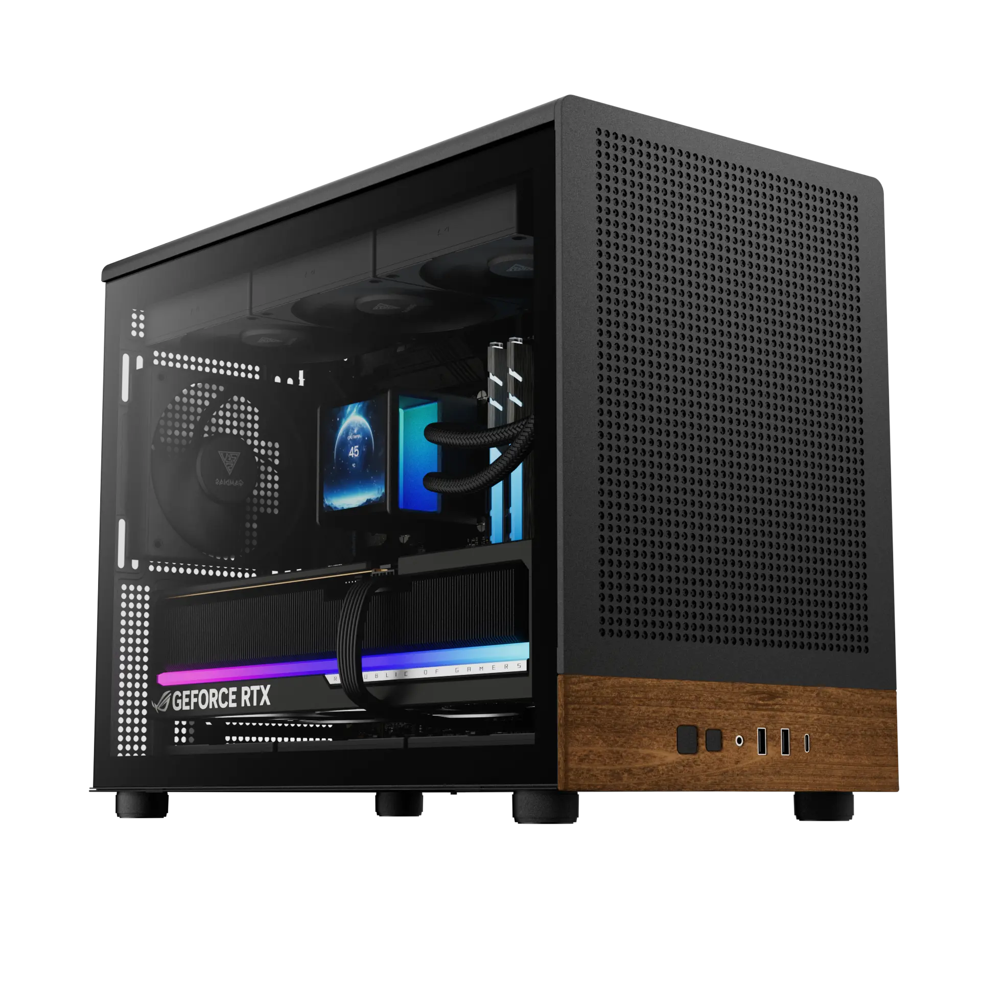 GAMDIAS ATHENA M4M WOOD Micro Tower Case