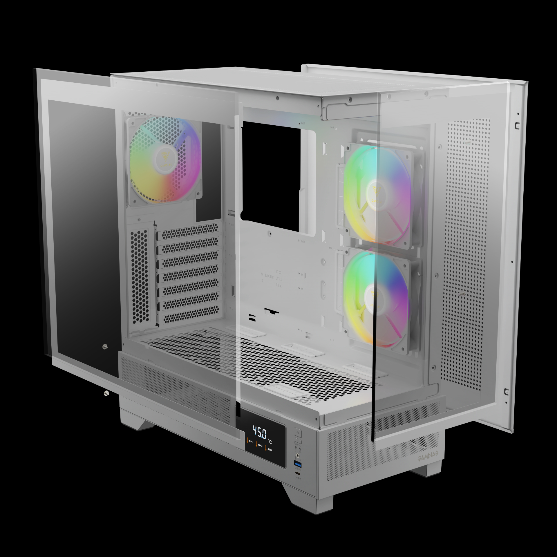 ATLAS M1 WH Mid-Tower Case | GAMDIAS