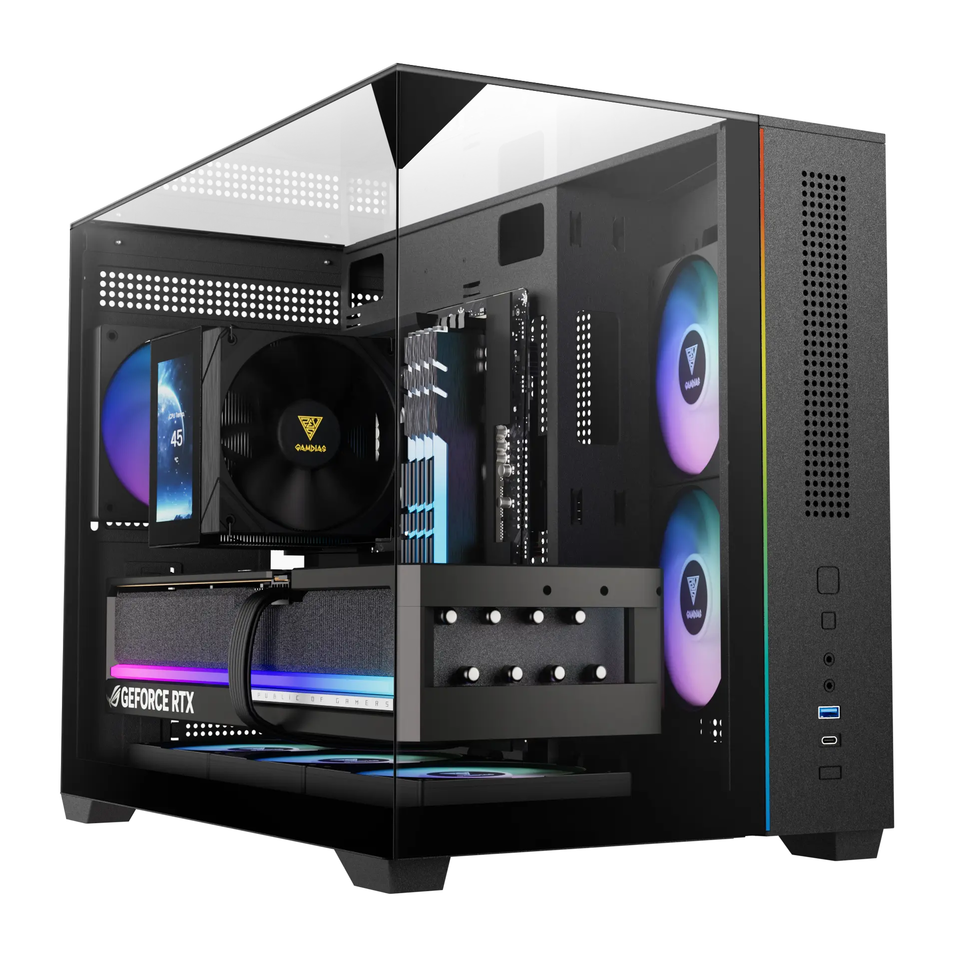 ATLAS M3M Micro Tower Case | GAMDIAS