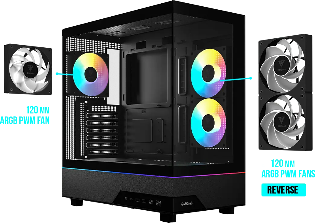 ATLAS M5 Mid-Tower Case | GAMDIAS