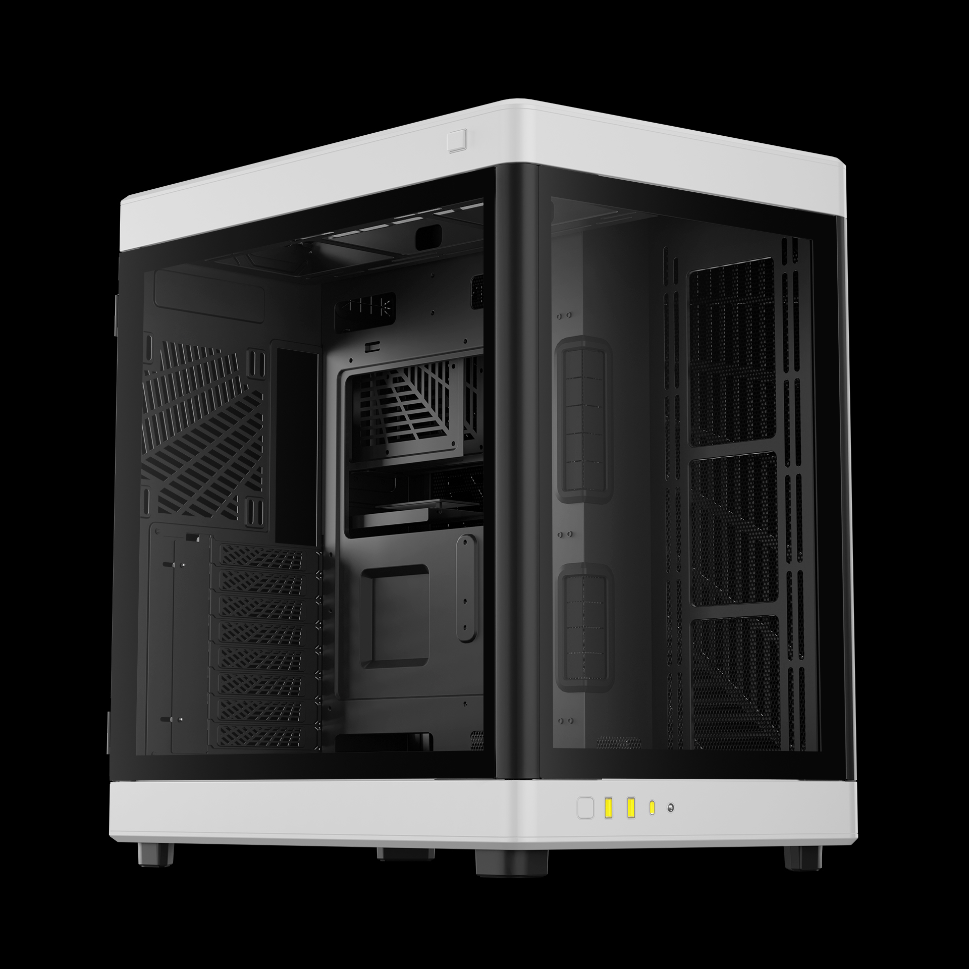 Gabinete Gamer Gamemax Elysium G503X, Mid Tower, Com 3 Fans, White, Sem  Fonte