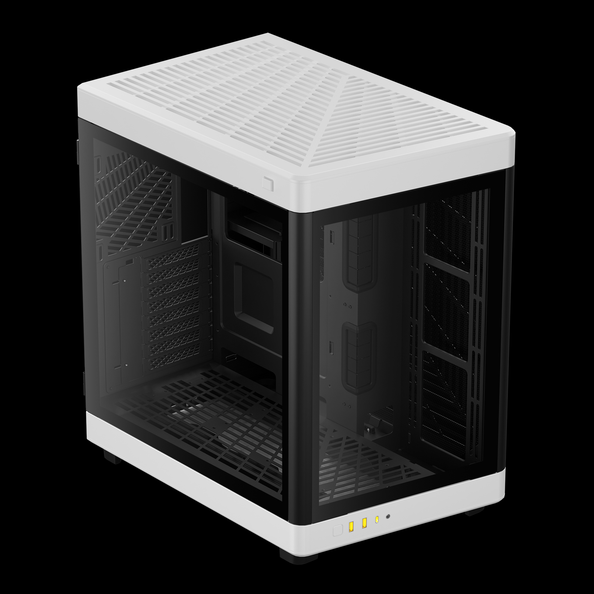 Gabinete Gamer Gamemax Elysium G503X, Mid Tower, Com 3 Fans, White, Sem  Fonte