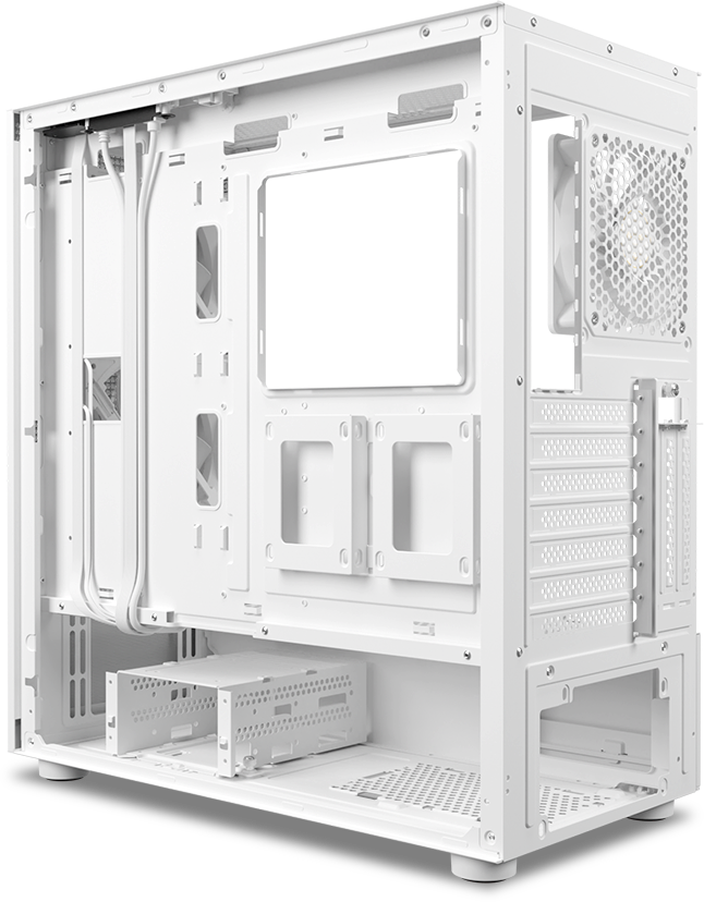 Gamdias Talos E3 Mesh Elite ARGB (E-ATX) Mid Tower Cabinet (White) - Green Apple Compunet