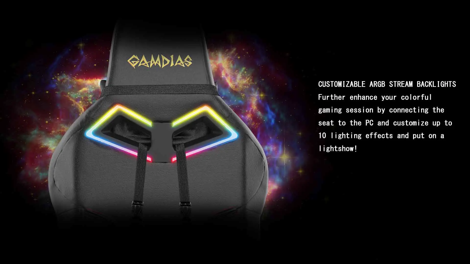 כיסא גיימרים מואר Achilles E1 L&nbsp;מבית Gamdias