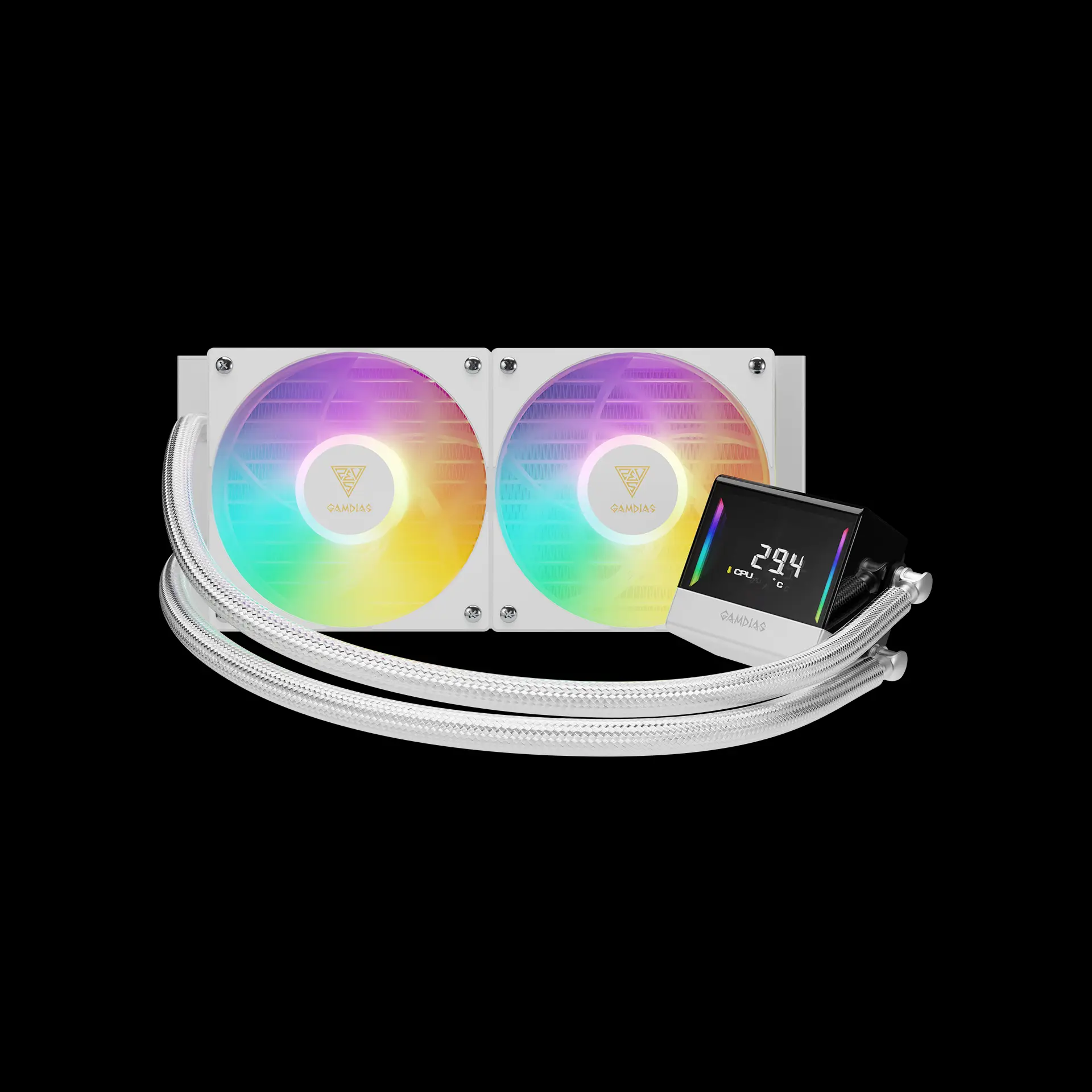 CHIONE E4-240 V2 WH AIO Liquid Cooler | GAMDIAS