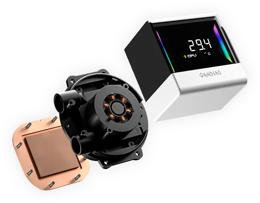 CHIONE E4-240 V2 WH AIO Liquid Cooler | GAMDIAS