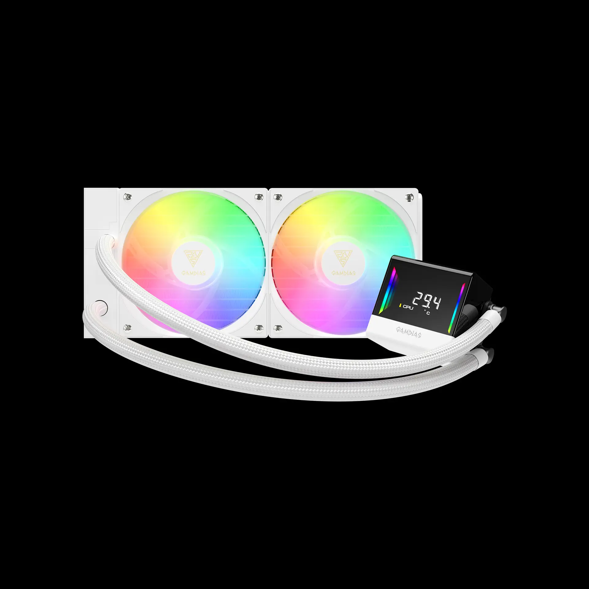 CHIONE E4-240 WH AIO Liquid Cooler | GAMDIAS