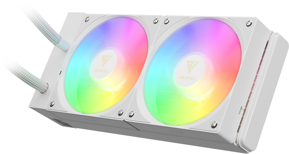 CHIONE E4-240 WH AIO Liquid Cooler | GAMDIAS