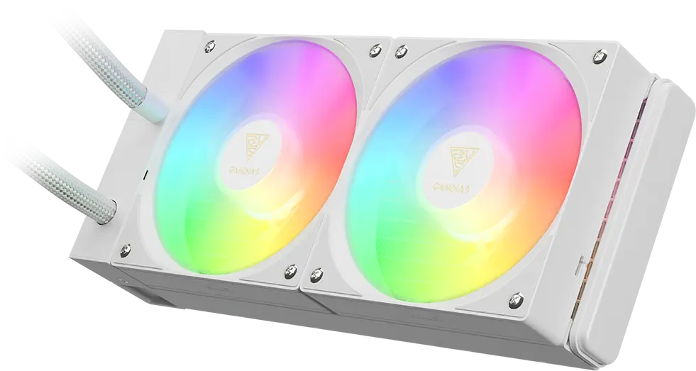 CHIONE E4-240 WH AIO Liquid Cooler | GAMDIAS