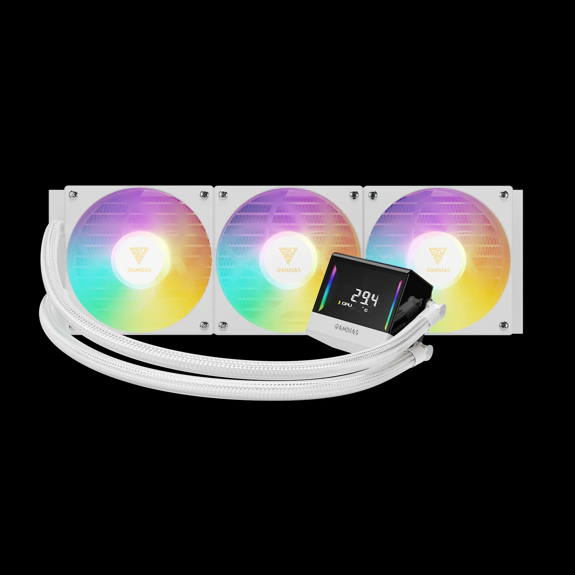 CHIONE E4-360 V2 WH AIO Liquid Cooler | GAMDIAS