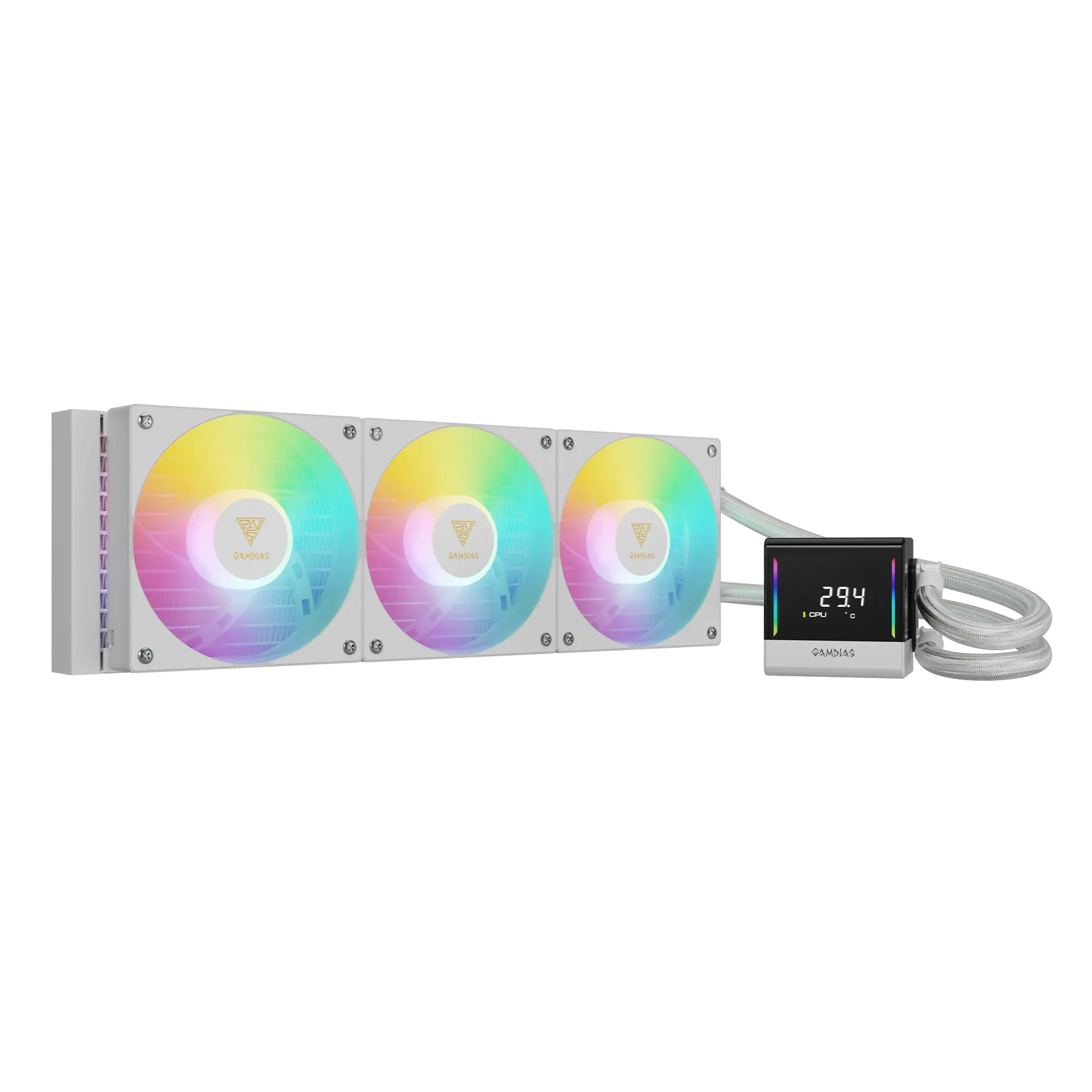 CHIONE E4-360 V2 WH AIO Liquid Cooler | GAMDIAS