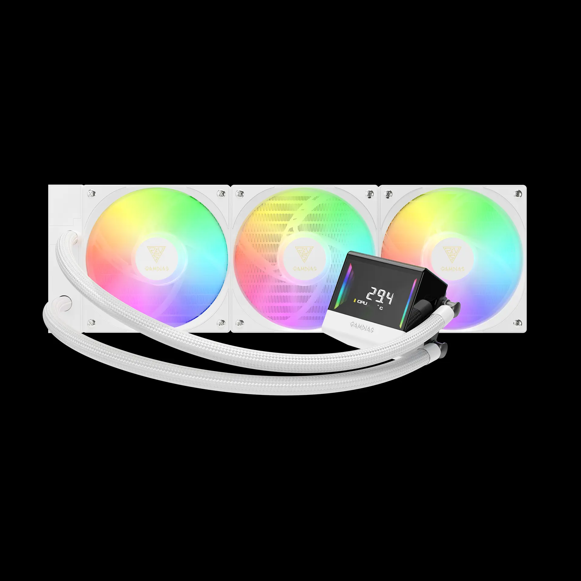 CHIONE E4-360 WH AIO Liquid Cooler | GAMDIAS