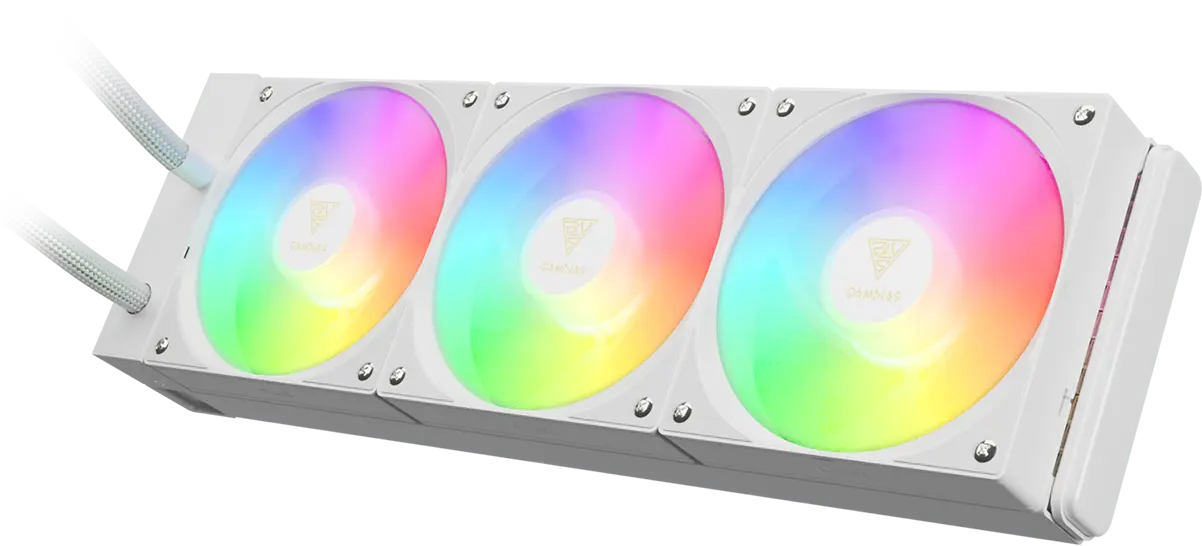 CHIONE E4-360 WH AIO Liquid Cooler | GAMDIAS