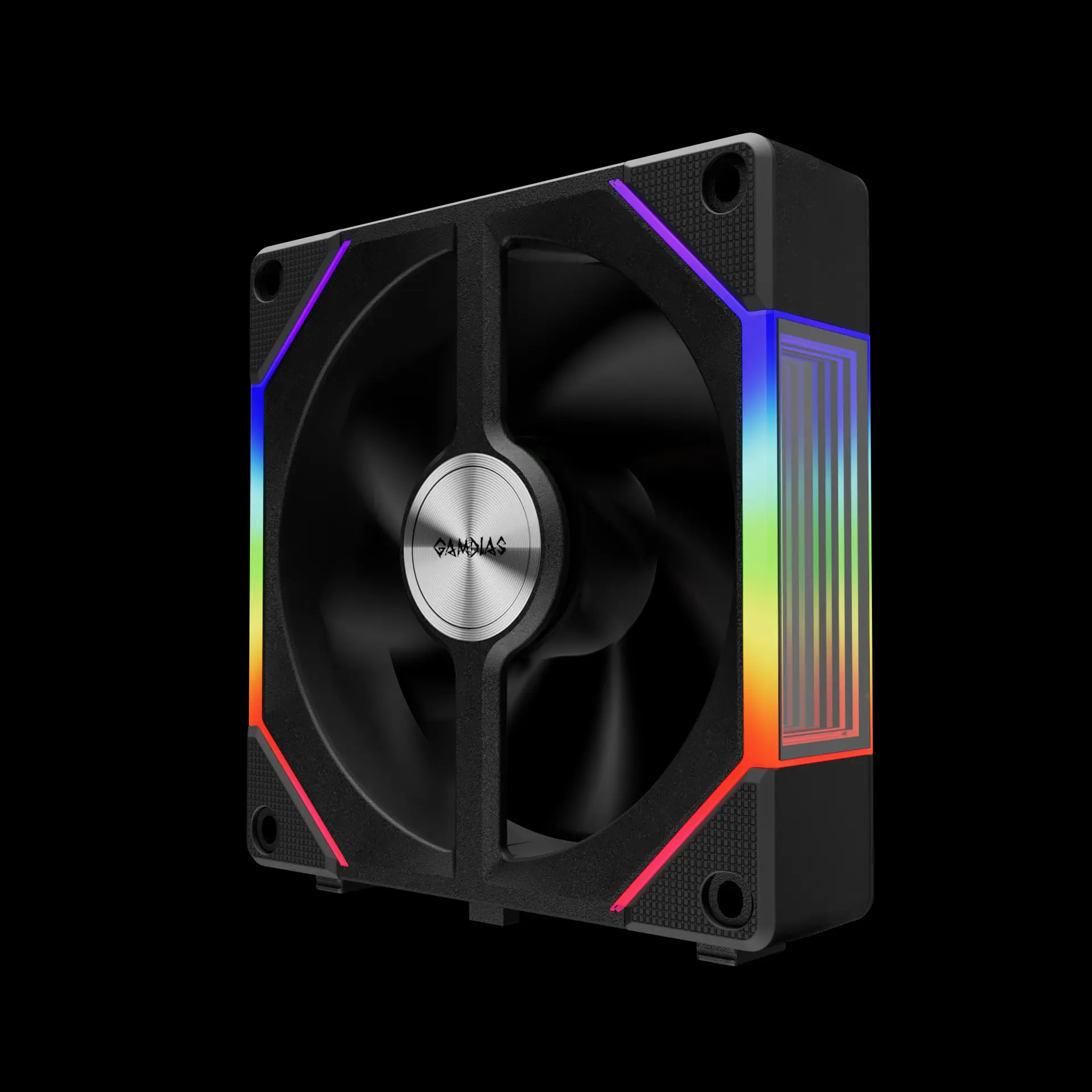 GAMDIAS ゲーミングファン AEOLUS P2-1203 30mm厚　8個 AEOLUS P2-1203 ARGB PWM 120mm Fan Pack | GAMDIAS