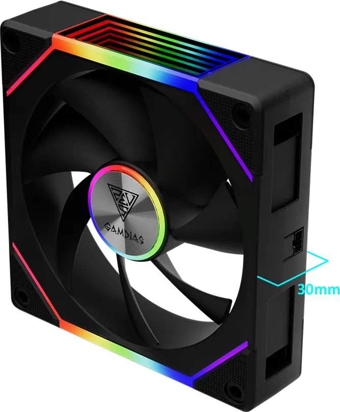 AEOLUS P2-1203 ARGB PWM 120mm Fan Pack | GAMDIAS