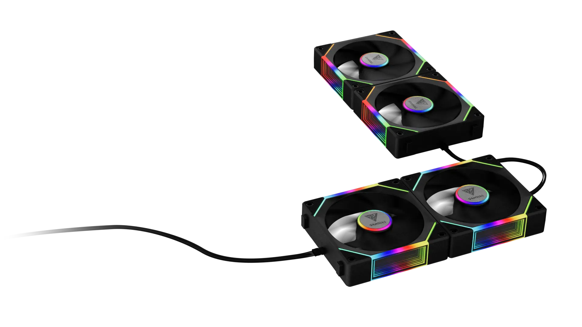 AEOLUS P2-1203 ARGB PWM 120mm Fan Pack | GAMDIAS