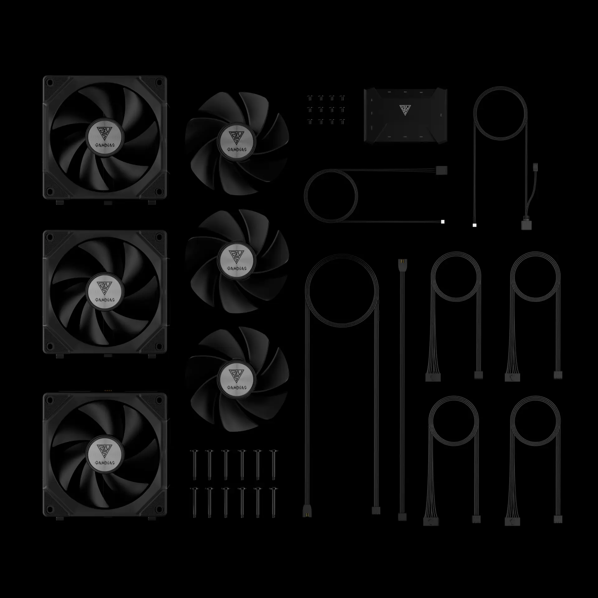 AEOLUS P2-1203U ARGB PWM 120mm Fan Pack | GAMDIAS