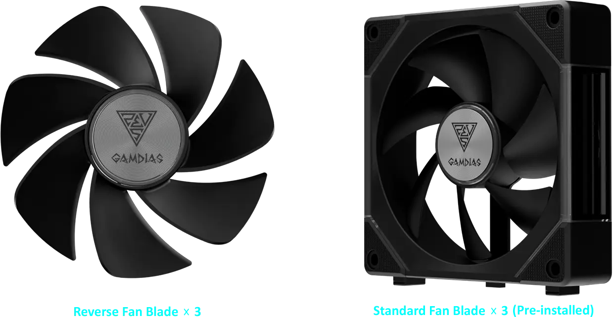 AEOLUS P2-1203U ARGB PWM 120mm Fan Pack | GAMDIAS