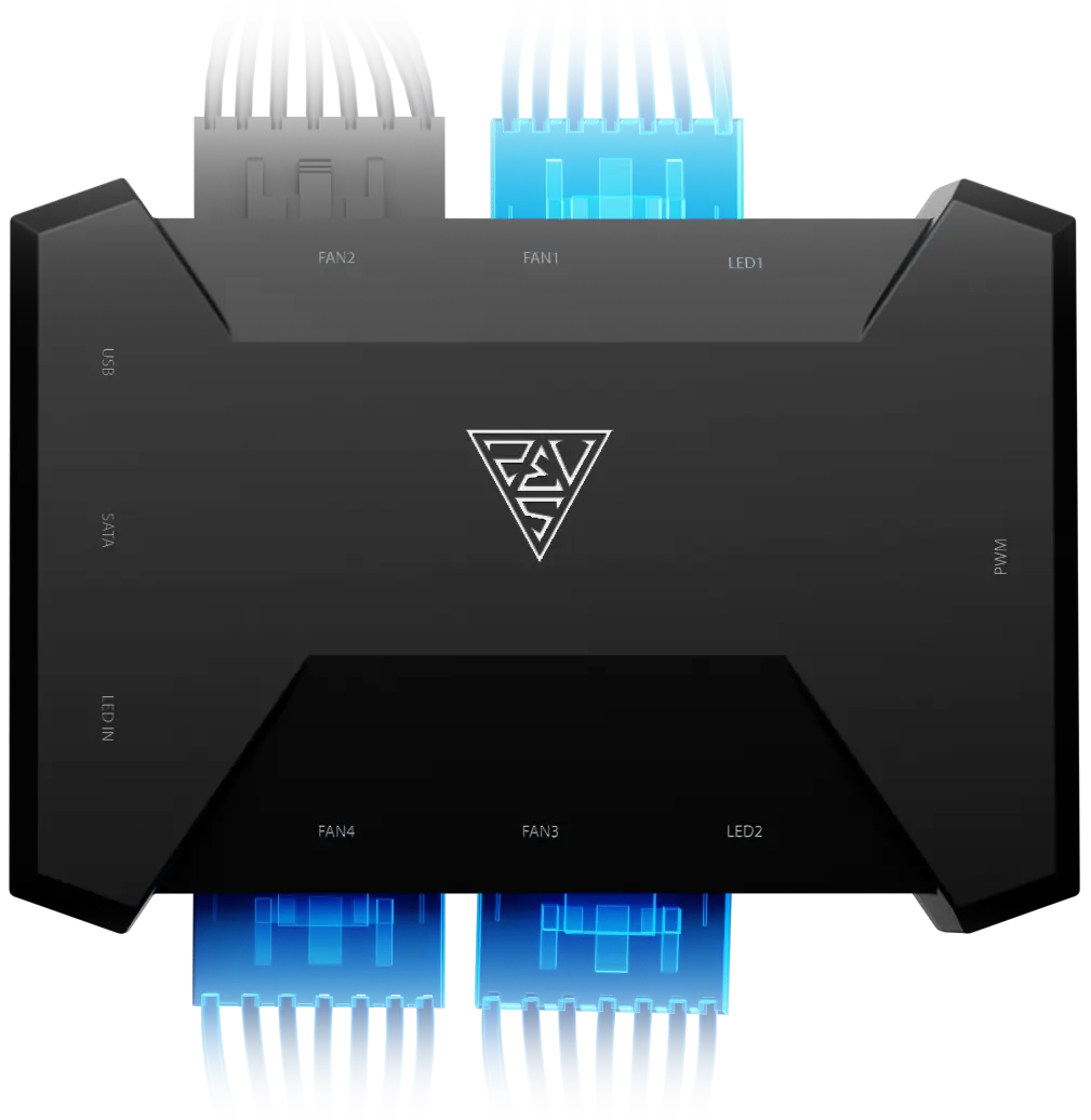 AEOLUS P2-1203U WH ARGB PWM 120mm Fan Pack | GAMDIAS