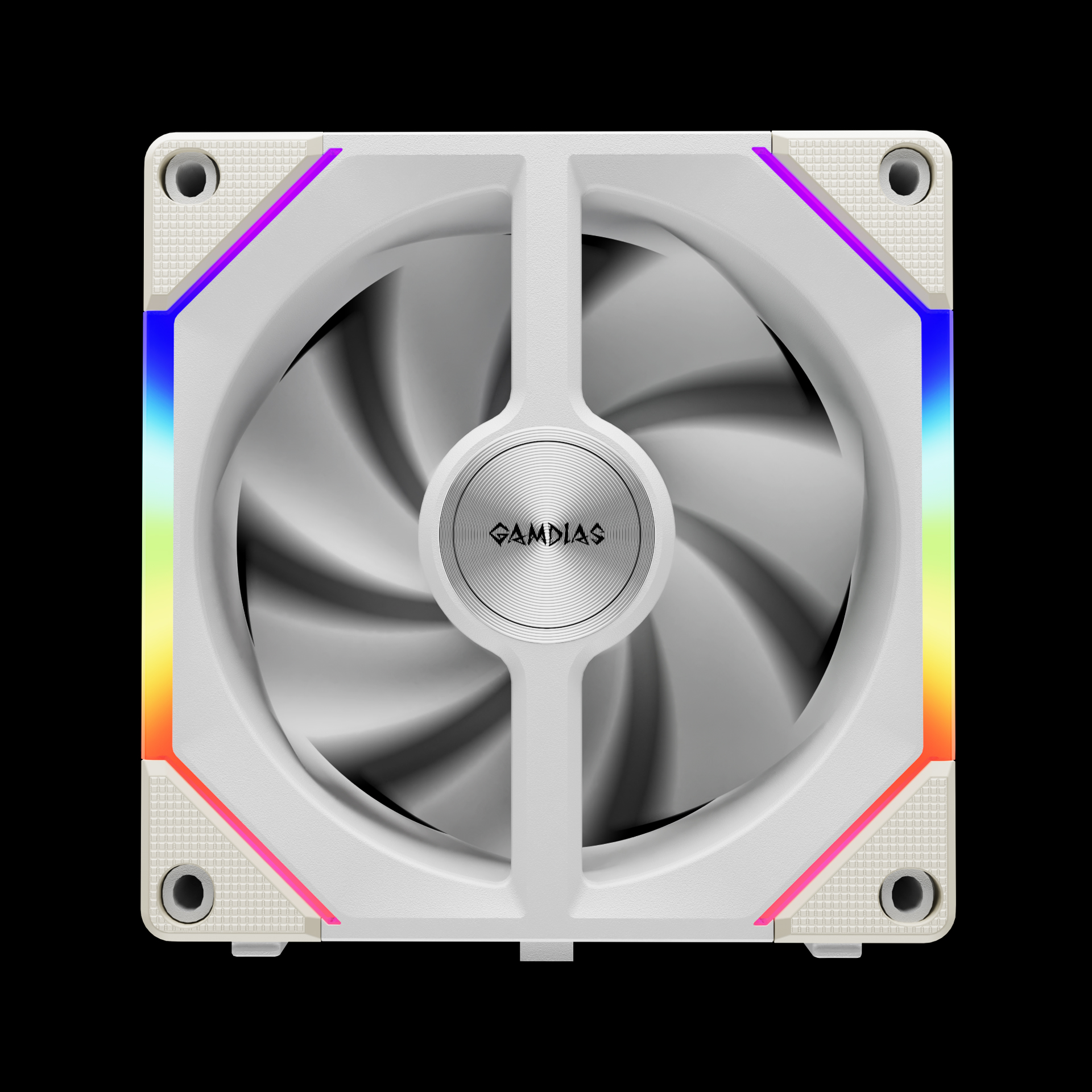 AEOLUS P2-1203 WH ARGB PWM 120mm Fan Pack | GAMDIAS