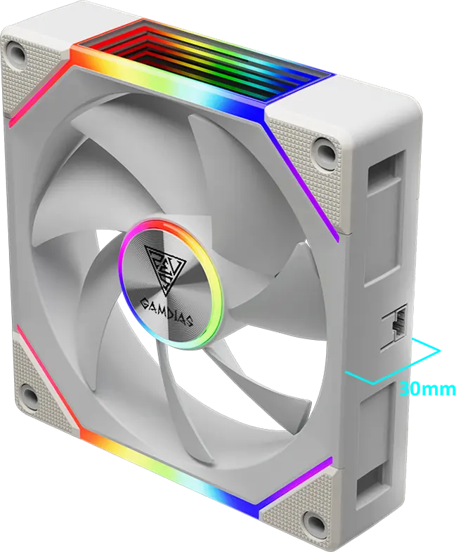 AEOLUS P2-1203 WH ARGB PWM 120mm Fan Pack | GAMDIAS