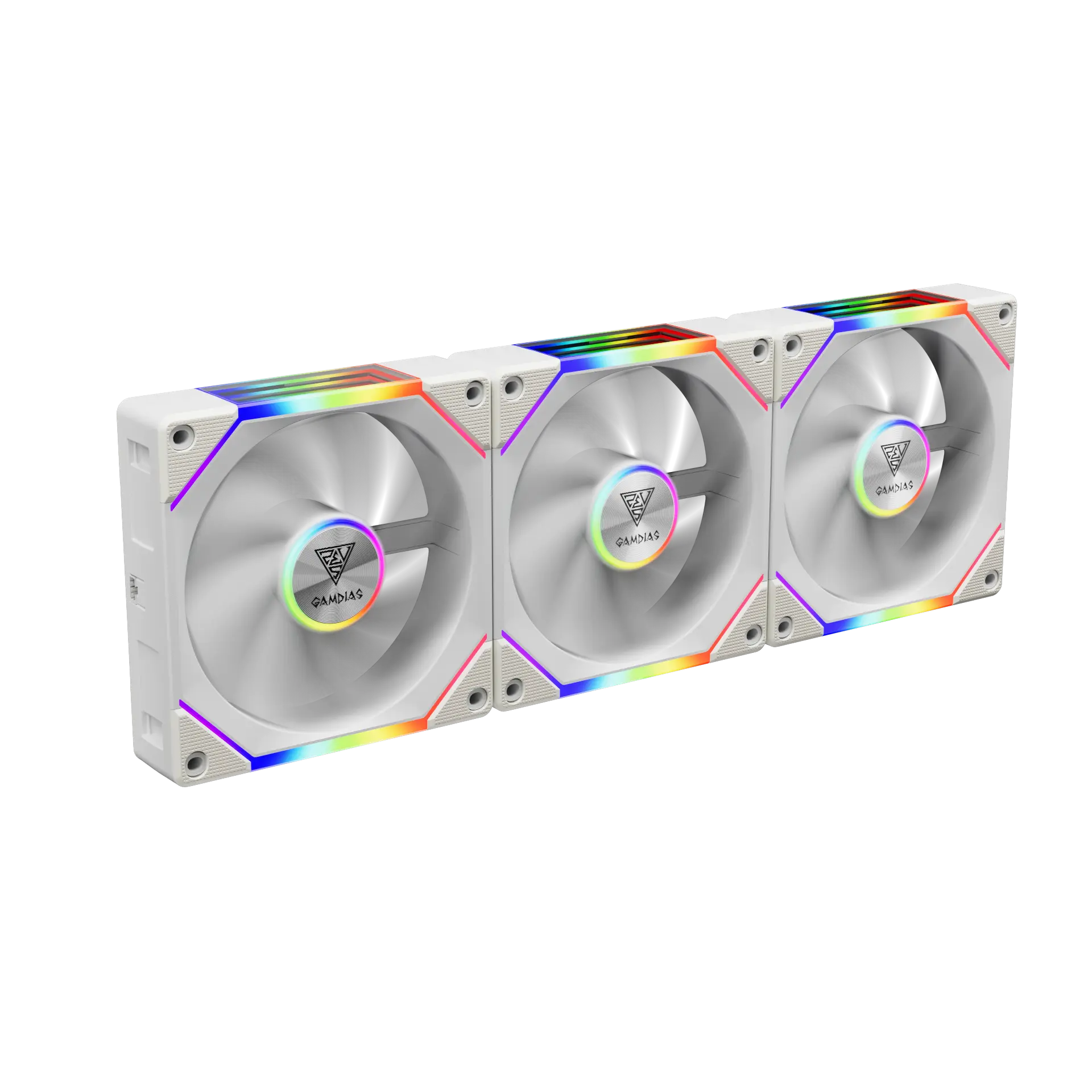 AEOLUS P2-1203 WH ARGB PWM 120mm Fan Pack | GAMDIAS