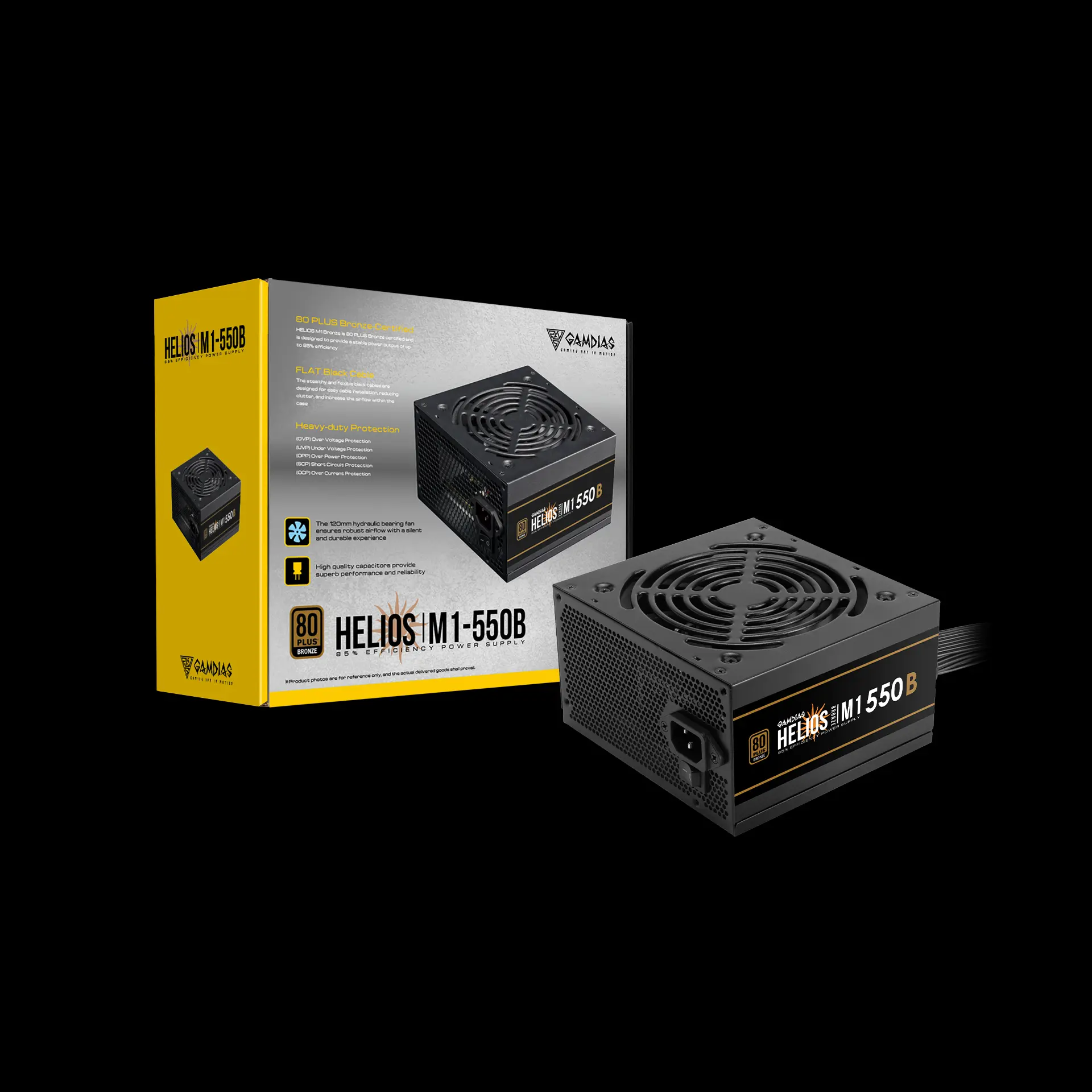 HELIOS M1-550B Power Supply | GAMDIAS