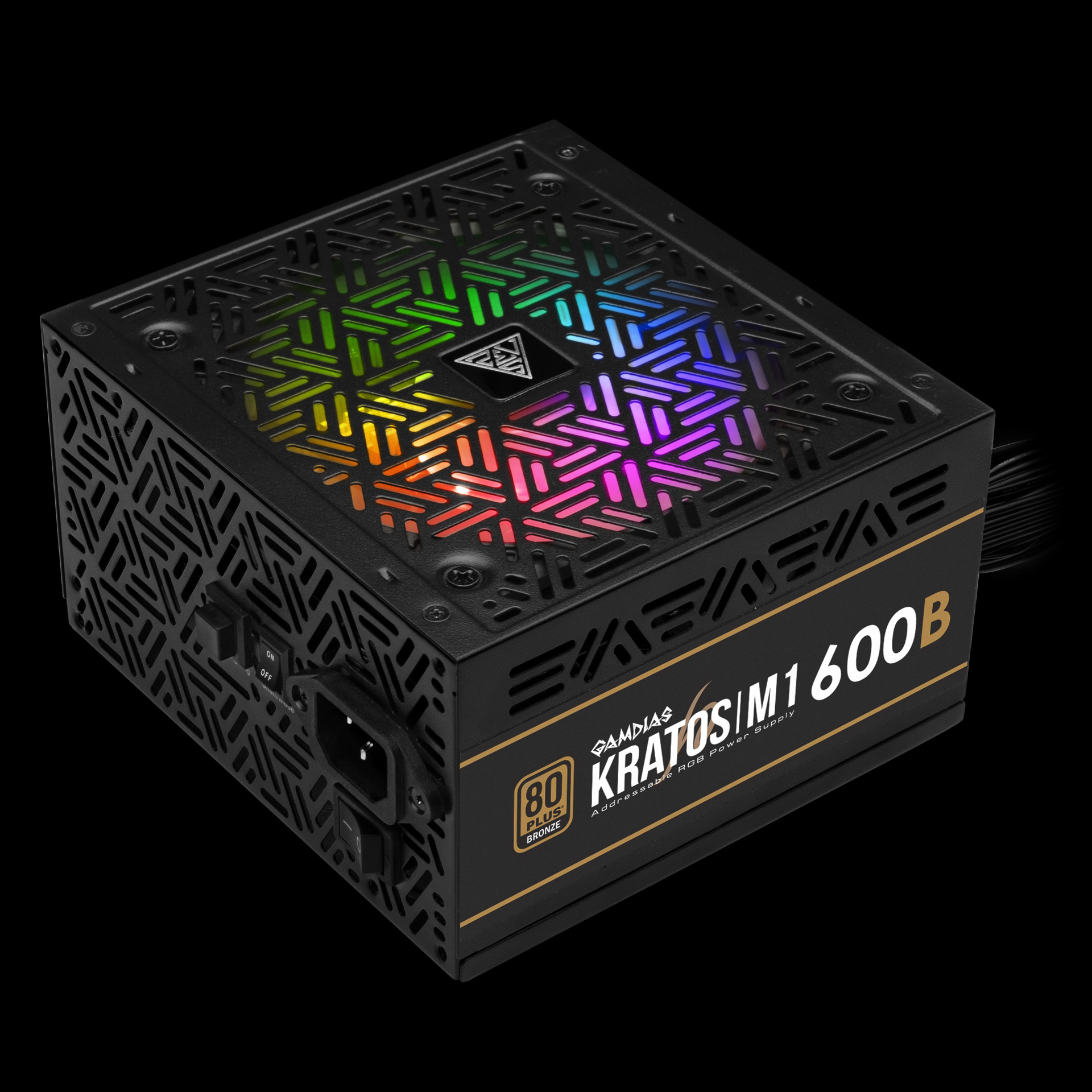 Alimentation PC RGB / PSU 600 Watt BRONZE – Gamdias KRATOS M1-600B